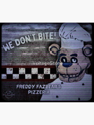 Alternative view of We Don T Bite Fnaf Tv Commercial Parody Screen Variant Tapestry