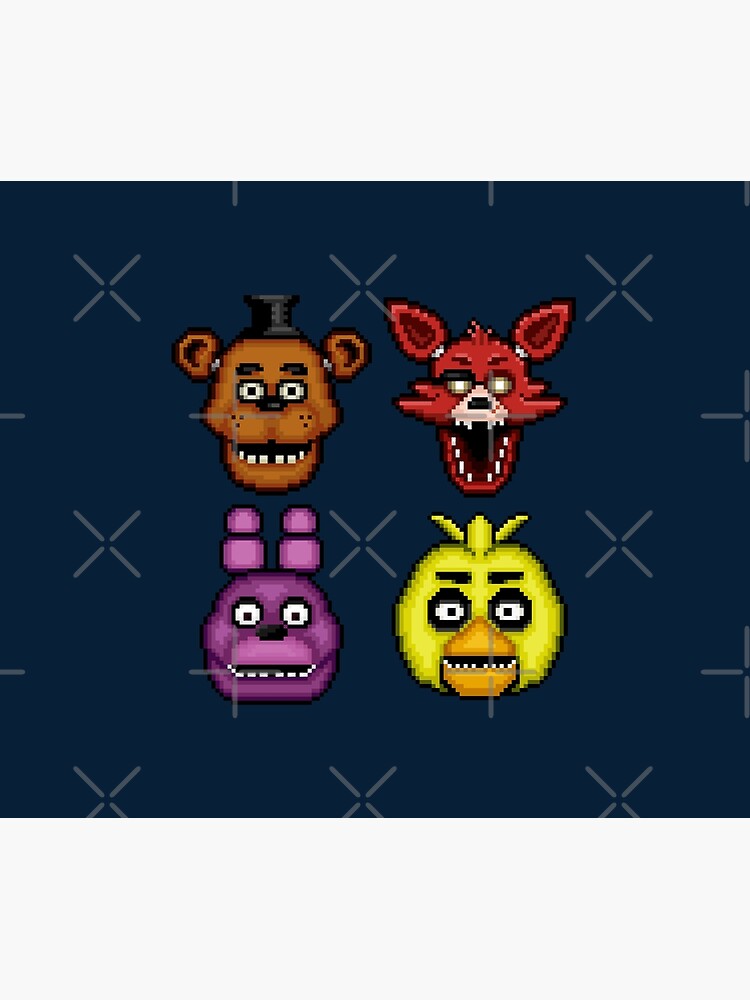 Five Nights At Freddy S 1 Pixel Art The Classic 4 Tapestry - Image 2