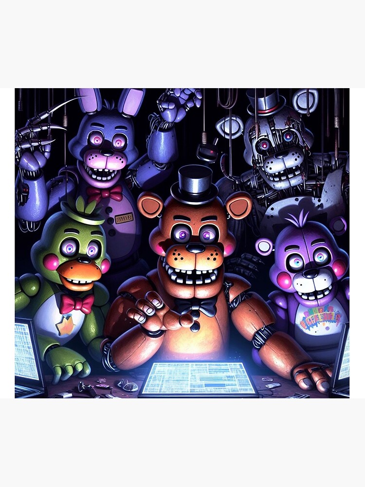 Five Nights At Freddy S Security Breach Art Tapestry - Image 2