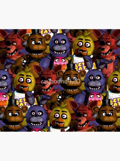 Alternative view of Freddy Bonnie Chica Foxy Tapestry