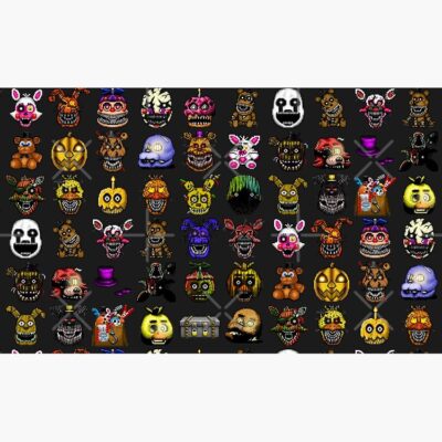 Alternative view of Five Nights At Freddy S Pixel Art Multiple Characters New Set Mug