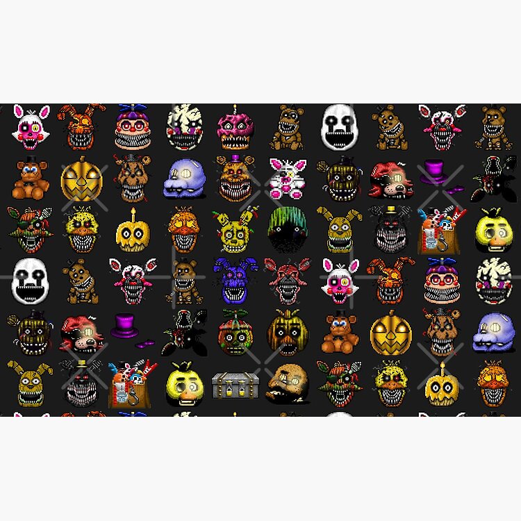 Five Nights At Freddy S Pixel Art Multiple Characters New Set Mug - Image 2