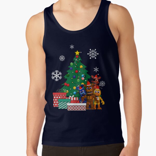 Five Nights At Freddys Around The Christmas Tree Tank Top - Image 6