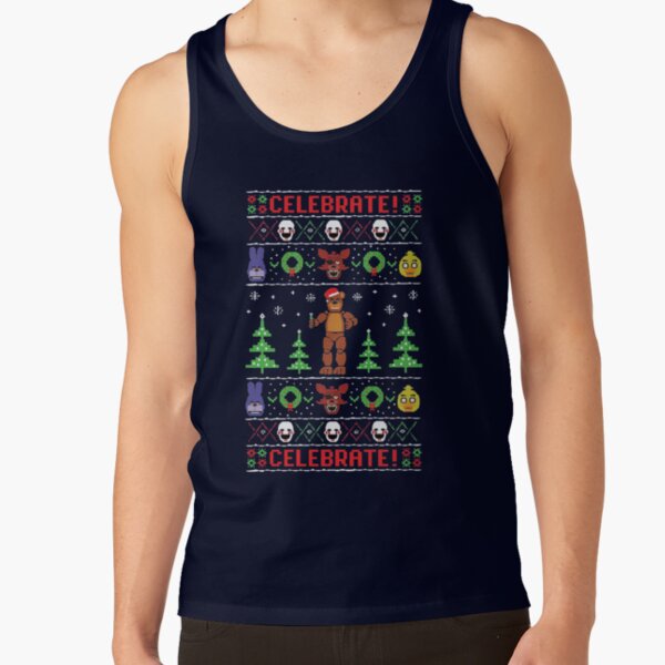 Five Nights At Freddy S Ugly Sweater Tank Top - Image 6