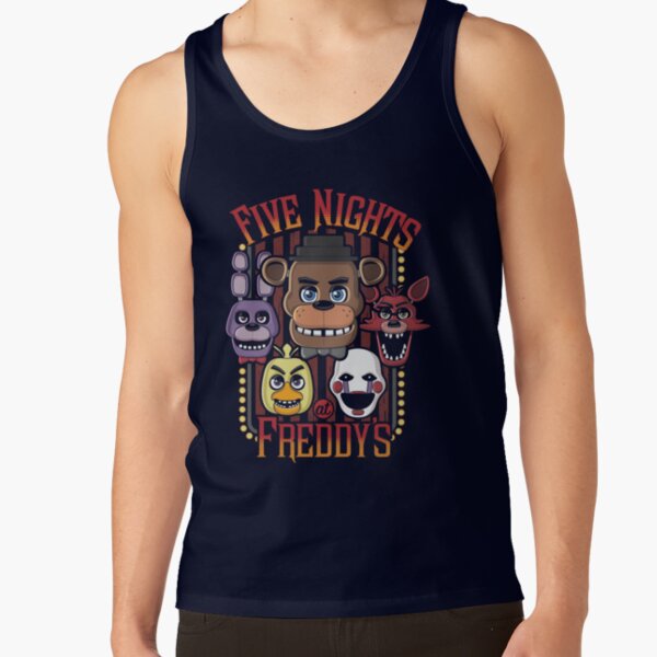 Five Nights At Freddy_s Pizzeria Multi Character Tank Top - Image 6