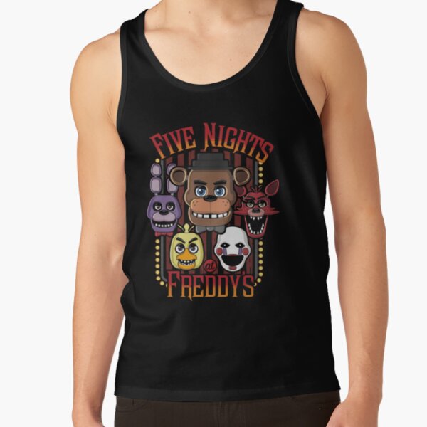 Five Nights At Freddy_s Pizzeria Multi Character Tank Top