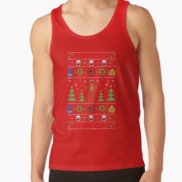 Five Nights At Freddy S Ugly Sweater Tank Top - Image 5