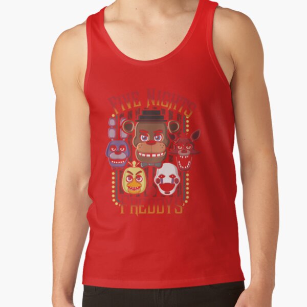 Five Nights At Freddy_s Pizzeria Multi Character Tank Top - Image 5