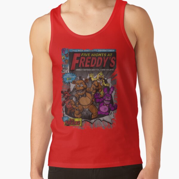 Five Nights At Freddys Comic Tank Top - Image 5
