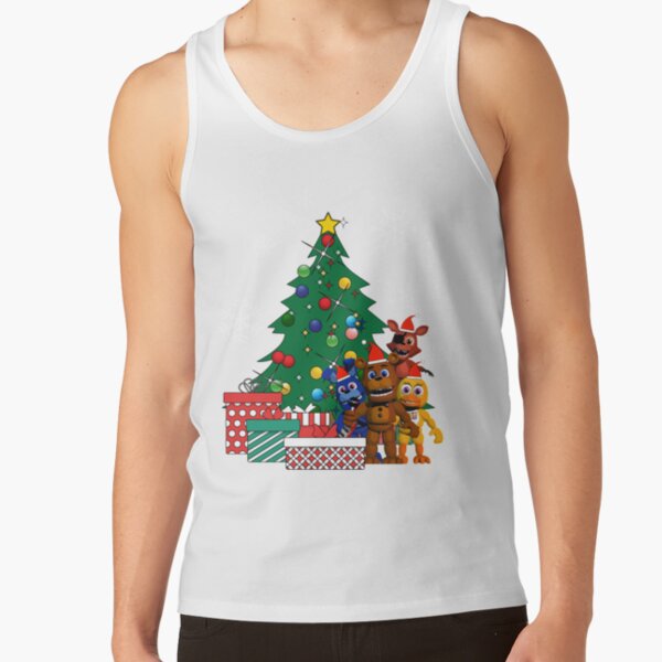 Five Nights At Freddys Around The Christmas Tree Tank Top - Image 2