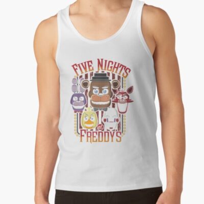 Alternative view of Five Nights At Freddy_s Pizzeria Multi Character Tank Top
