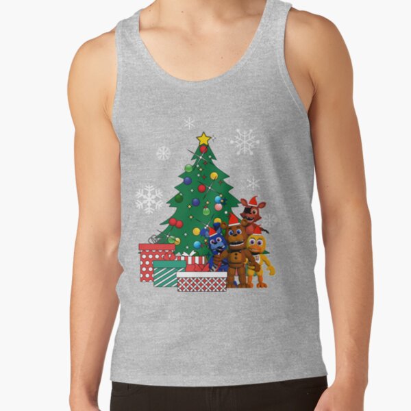 Five Nights At Freddys Around The Christmas Tree Tank Top - Image 4