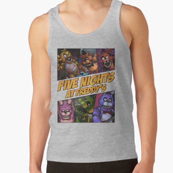 Halloween Five Nights At Freddys Tank Top - Image 4