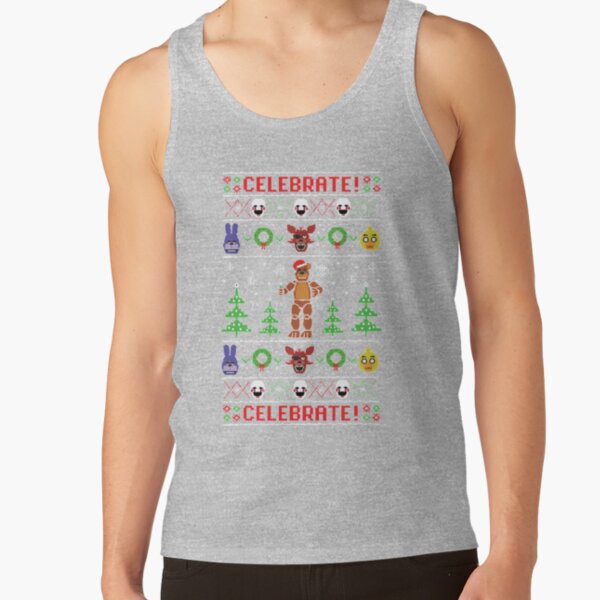 Five Nights At Freddy S Ugly Sweater Tank Top - Image 4