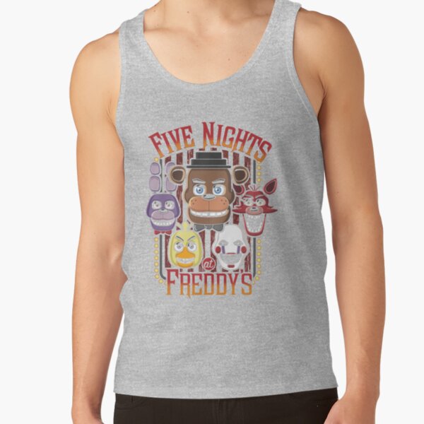 Five Nights At Freddy_s Pizzeria Multi Character Tank Top - Image 4