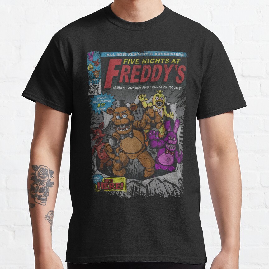 Five Nights At Freddys Comic T-shirt