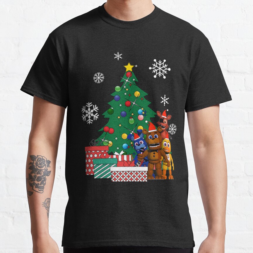 Five Nights At Freddys Around The Christmas Tree T-shirt