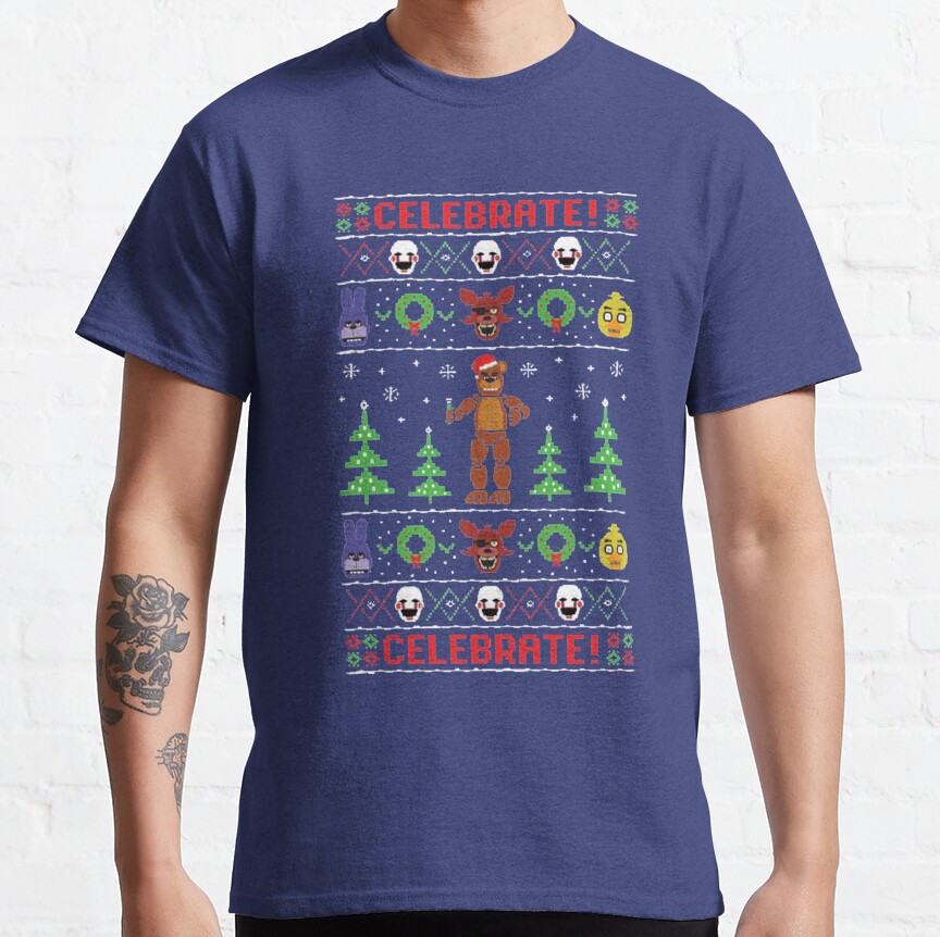 Five Nights At Freddy S Ugly Sweater T-shirt - Image 5