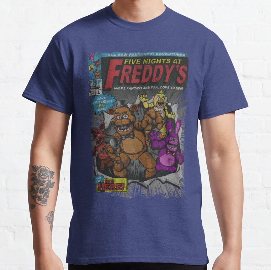 Five Nights At Freddys Comic T-shirt - Image 5