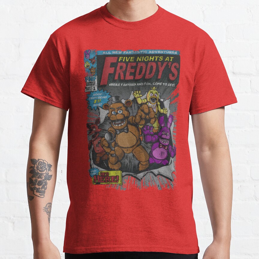 Five Nights At Freddys Comic T-shirt - Image 6