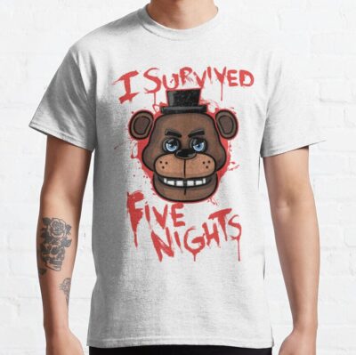 Alternative view of I Survived Five Nights T-shirt