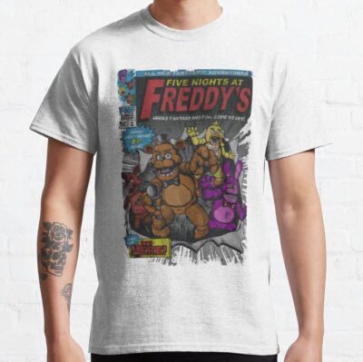 Alternative view of Five Nights At Freddys Comic T-shirt