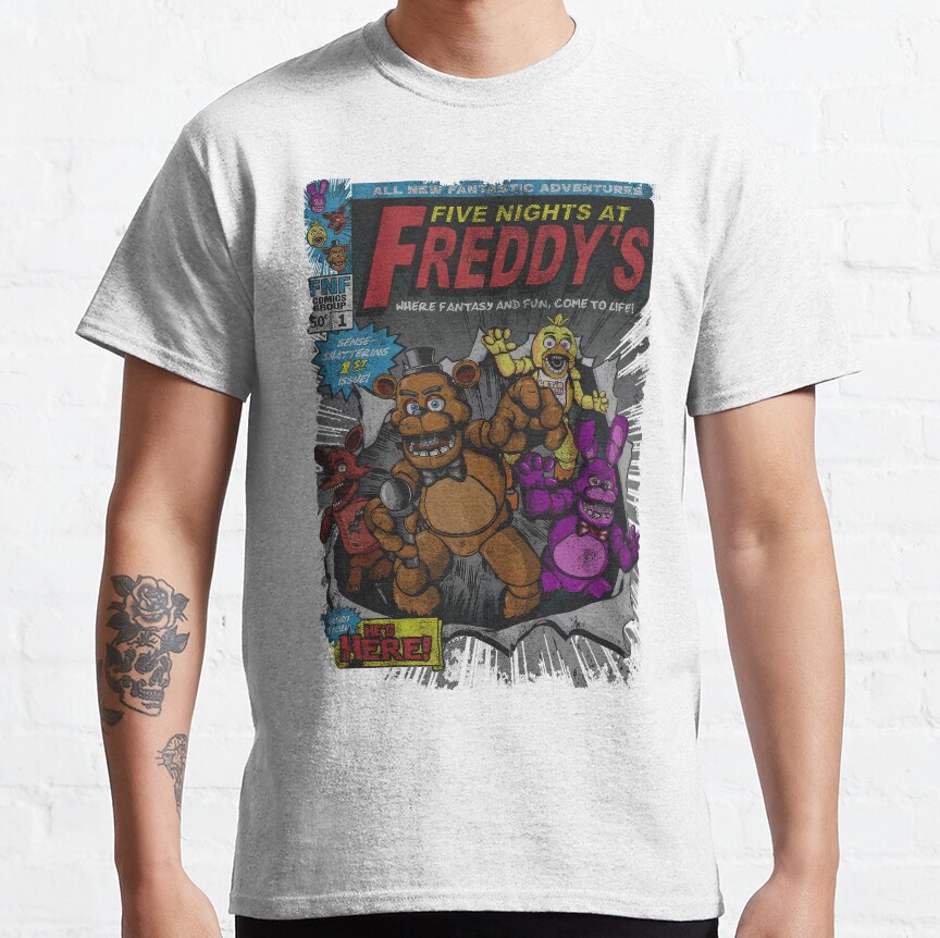 Five Nights At Freddys Comic T-shirt - Image 2