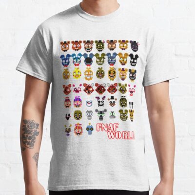 Alternative view of Fnaf World T-shirt