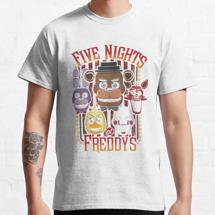 Five Nights At Freddy_s Pizzeria Multi Character T-shirt - Image 2