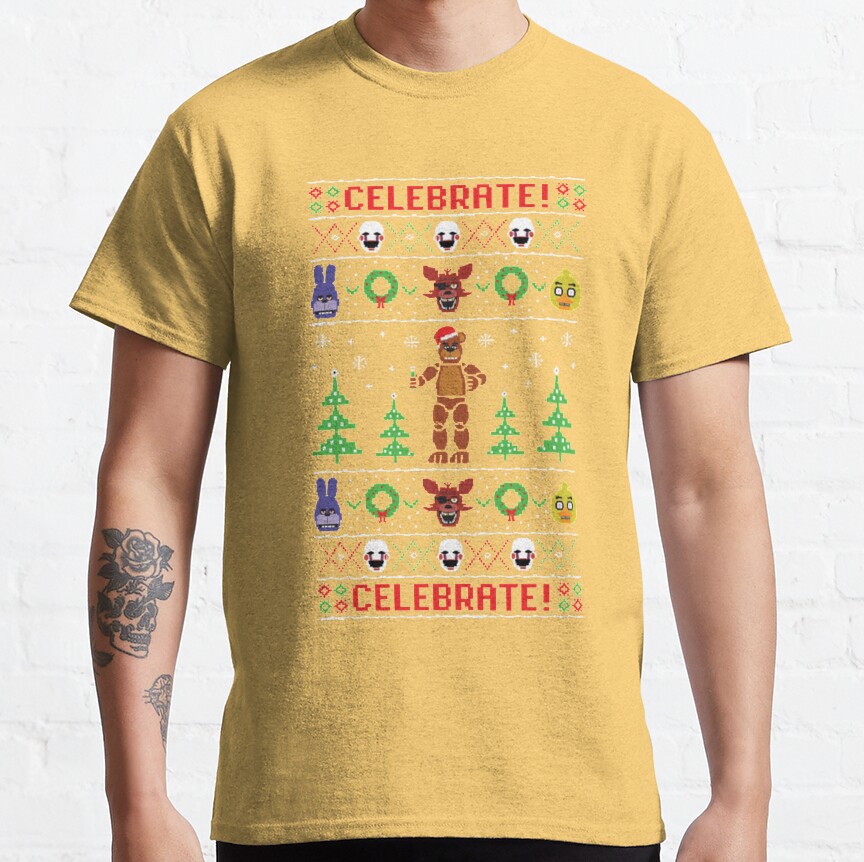 Five Nights At Freddy S Ugly Sweater T-shirt - Image 7