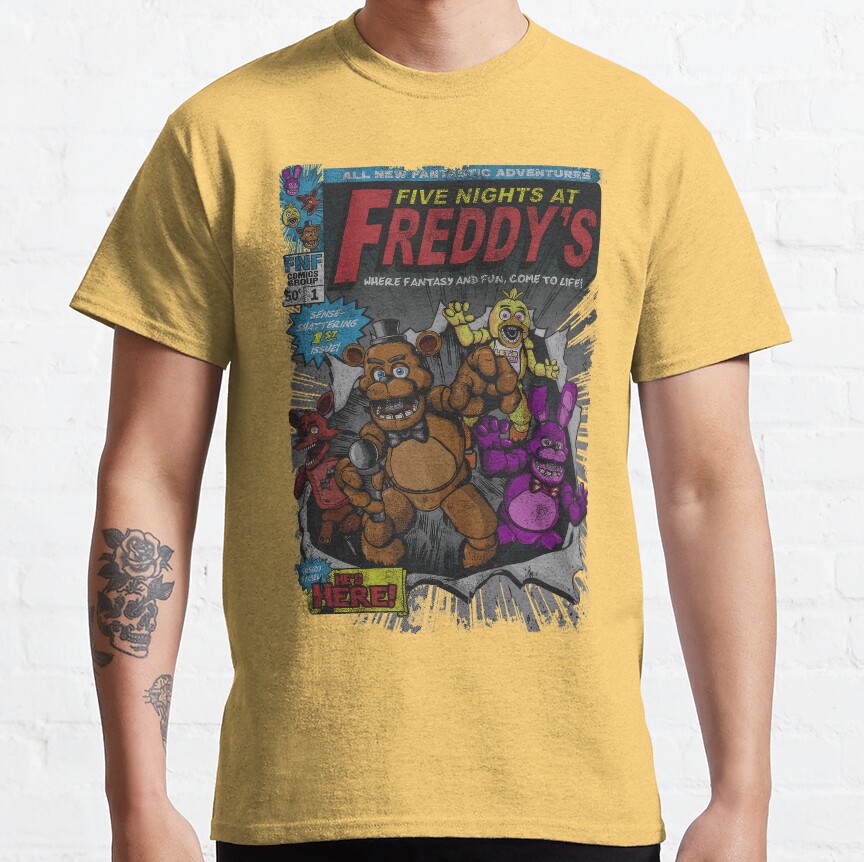 Five Nights At Freddys Comic T-shirt - Image 7