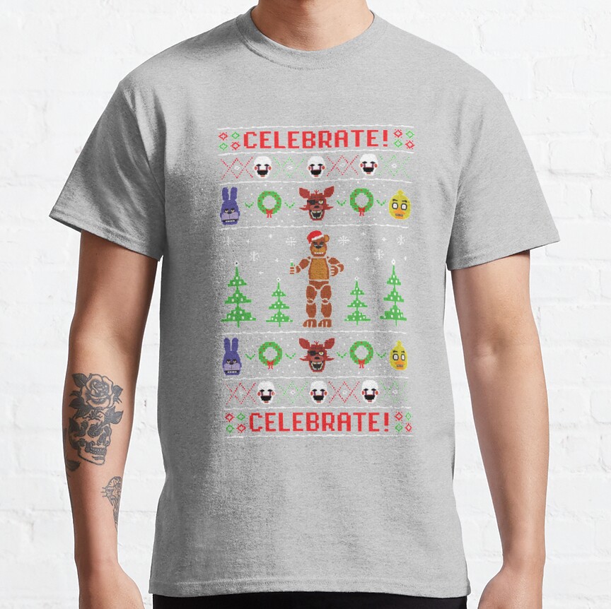 Five Nights At Freddy S Ugly Sweater T-shirt - Image 4