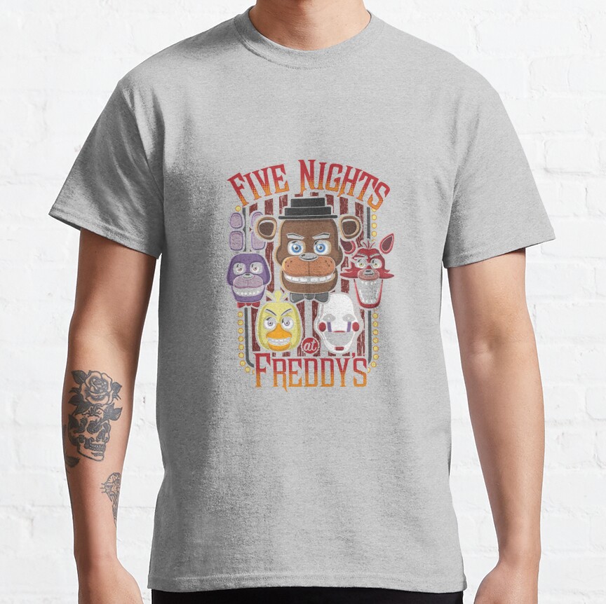 Five Nights At Freddyandx27 S Pizzeria Multi Character Essential T Shirt T-shirt - Image 4