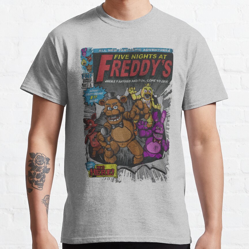 Five Nights At Freddys Comic T-shirt - Image 4
