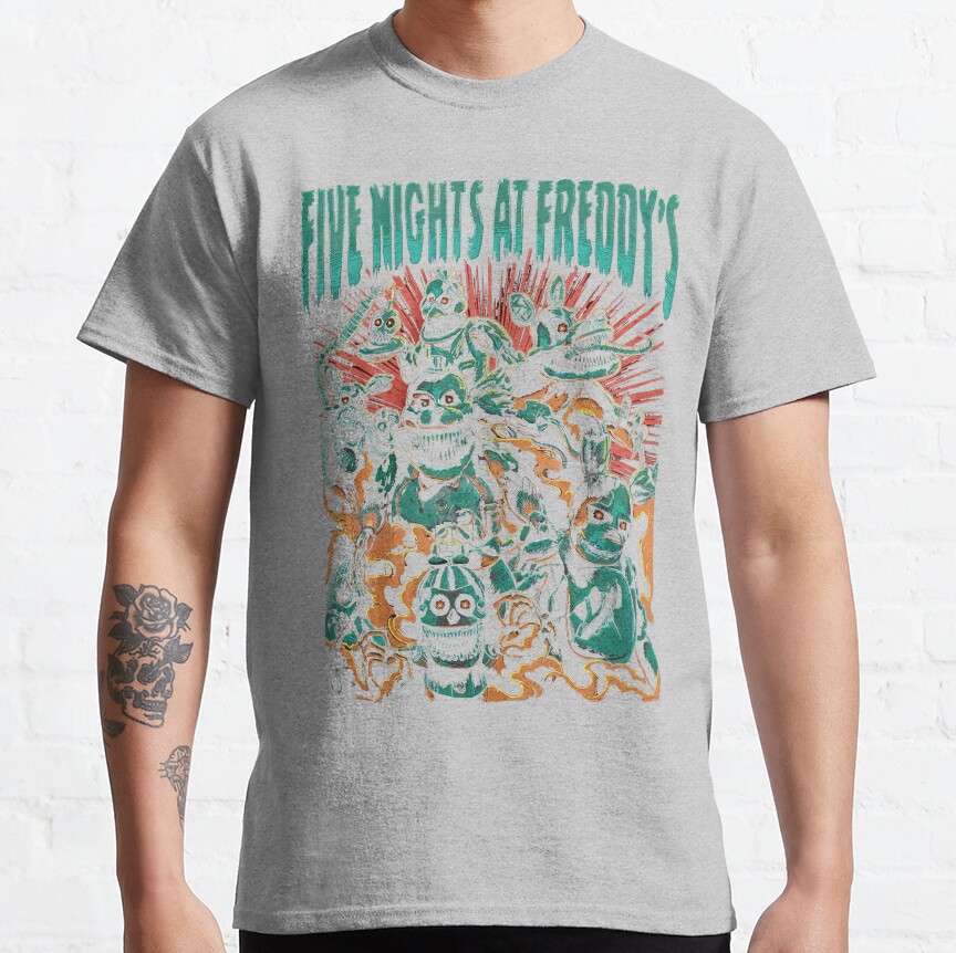Five At Night Freddys Movie T-shirt - Image 4