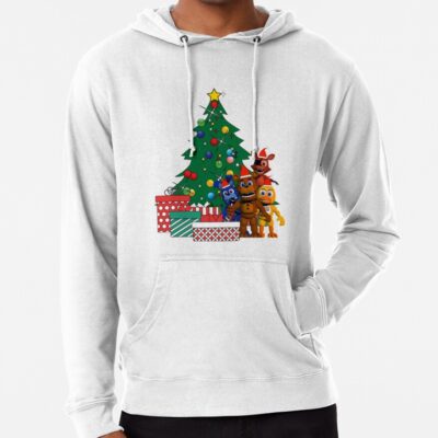 Alternative view of Five Nights At Freddys Around The Christmas Tree Hoodie