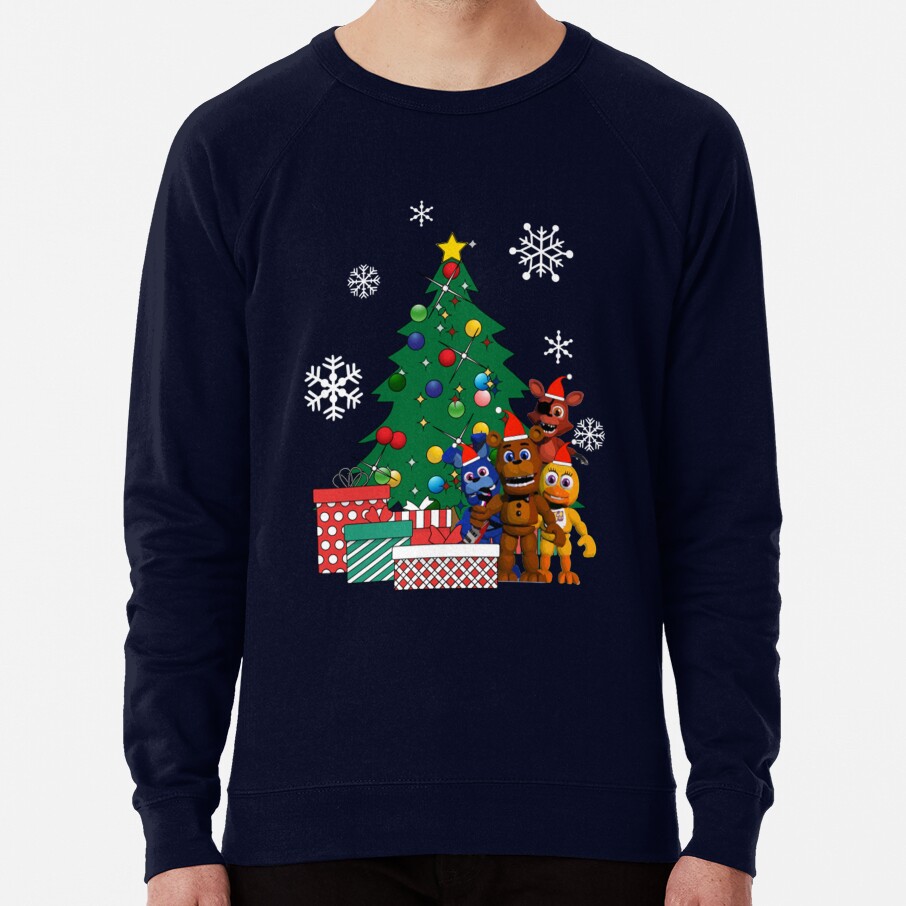 Five Nights At Freddys Around The Christmas Tree Sweatshirt - Image 6
