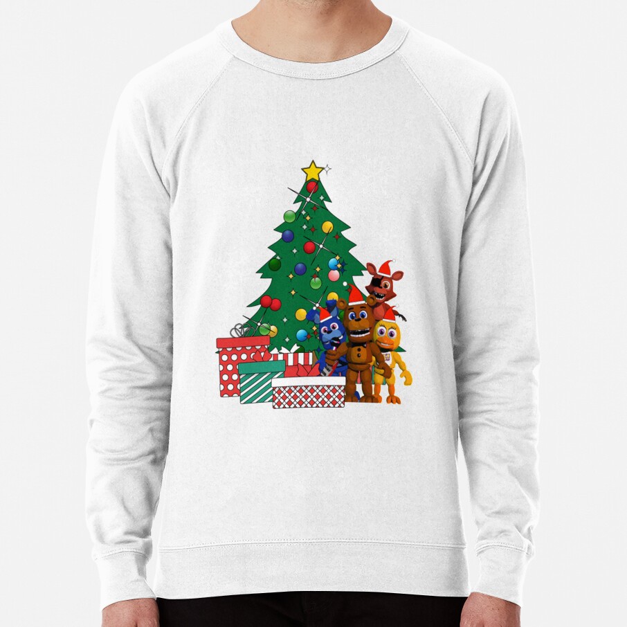 Five Nights At Freddys Around The Christmas Tree Sweatshirt - Image 2