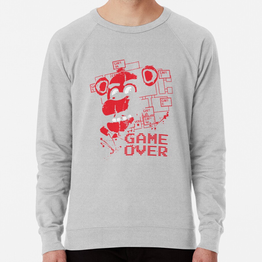 Five Nights At Freddy_s Pizzeria Game Over Sweatshirt - Image 5