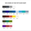 tank top color chart - FNaF UK Shop