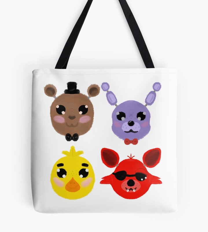 Five Nights At Freddy S Squad Fan Art Tote Bag