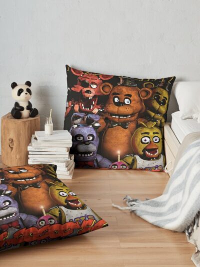 Alternative view of Five Nights At Freddy S Throw Pillow