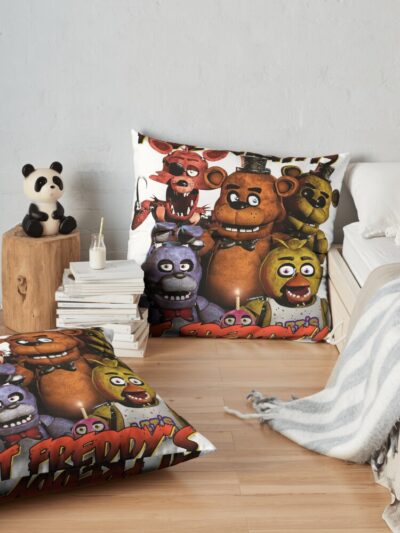 Alternative view of Five Nights At Freddy S Throw Pillow