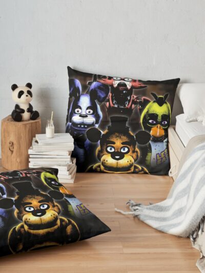 Alternative view of Five Nights At Freddy S Throw Pillow