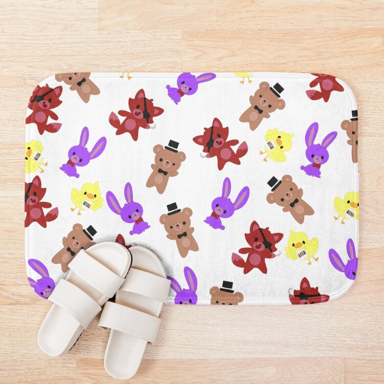 Cute Fnaf Pattern Bath Mat - Image 3