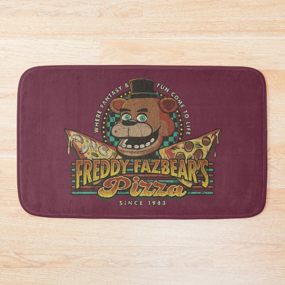 Freddy Fazbear S Pizza 1983 Bath Mat