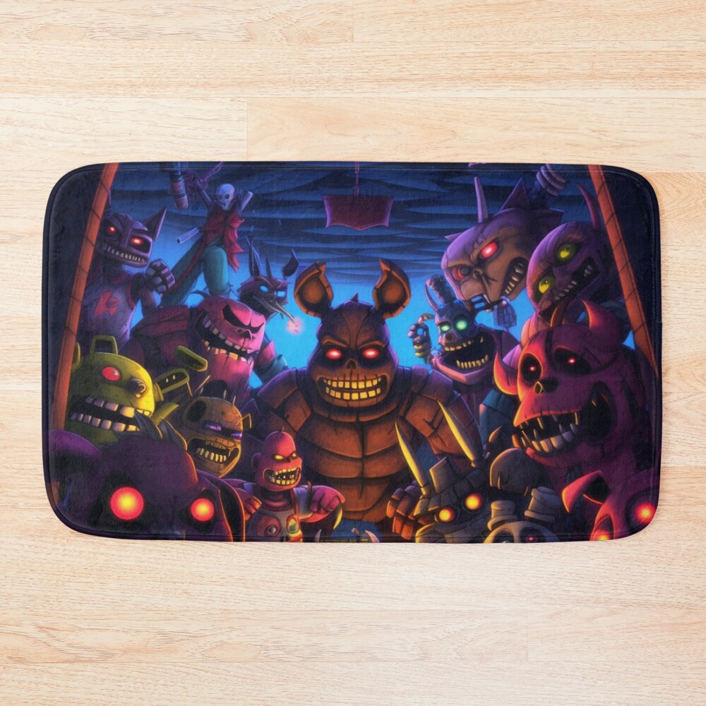 Fnaf Cartoon Bath Mat