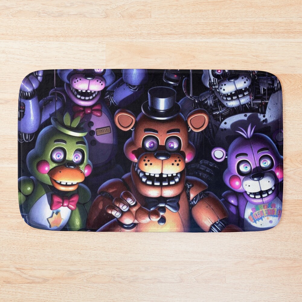 Five Nights At Freddy S Security Breach Art Bath Mat