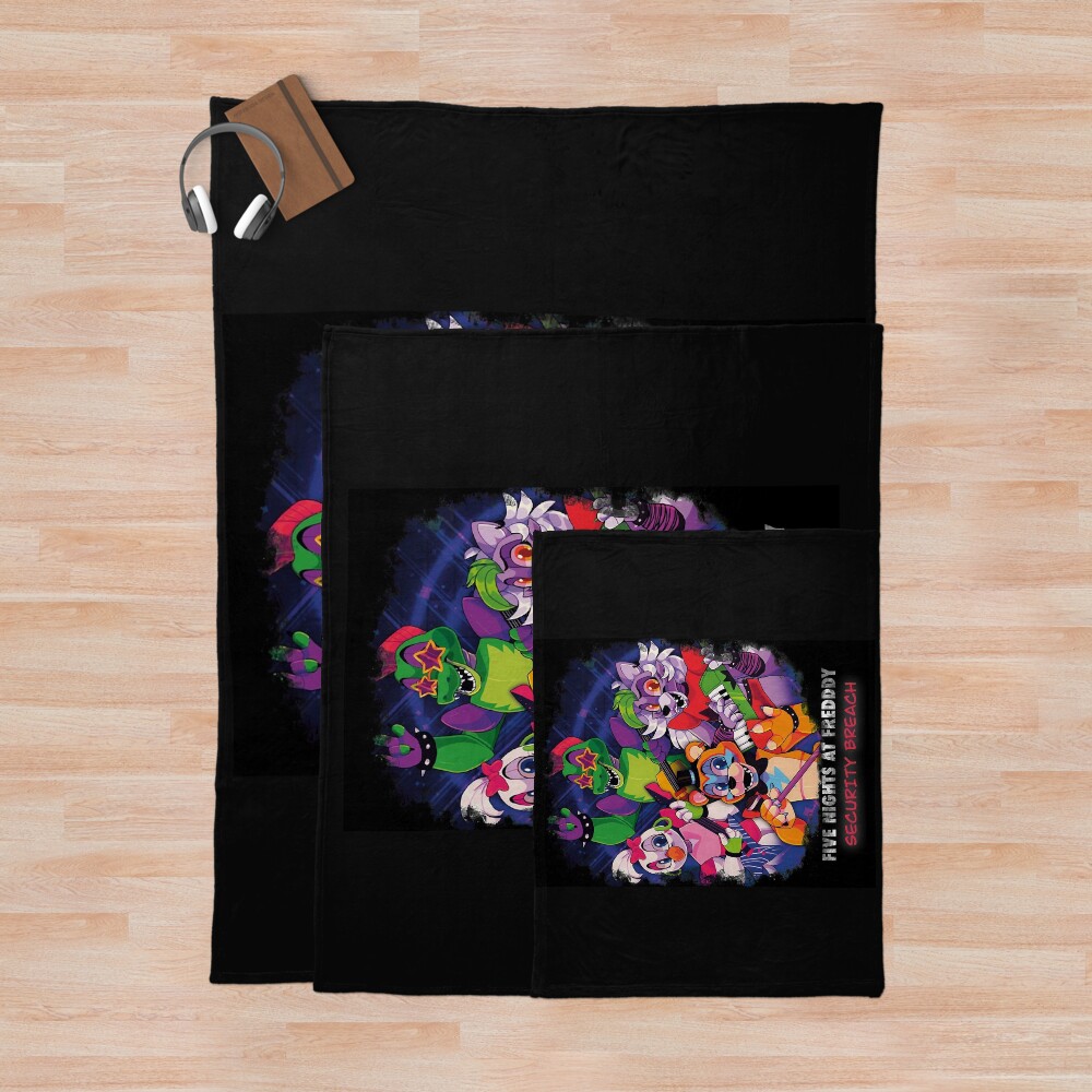 Fnaf Security Breach Spiral Notebook Tshirt Throw Blanket - Image 3