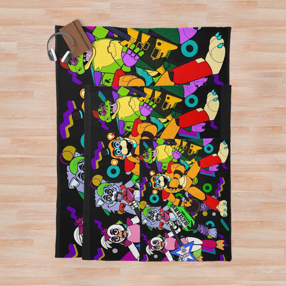 Freddy Fazbear Pizzaplex Performers Throw Blanket - Image 3